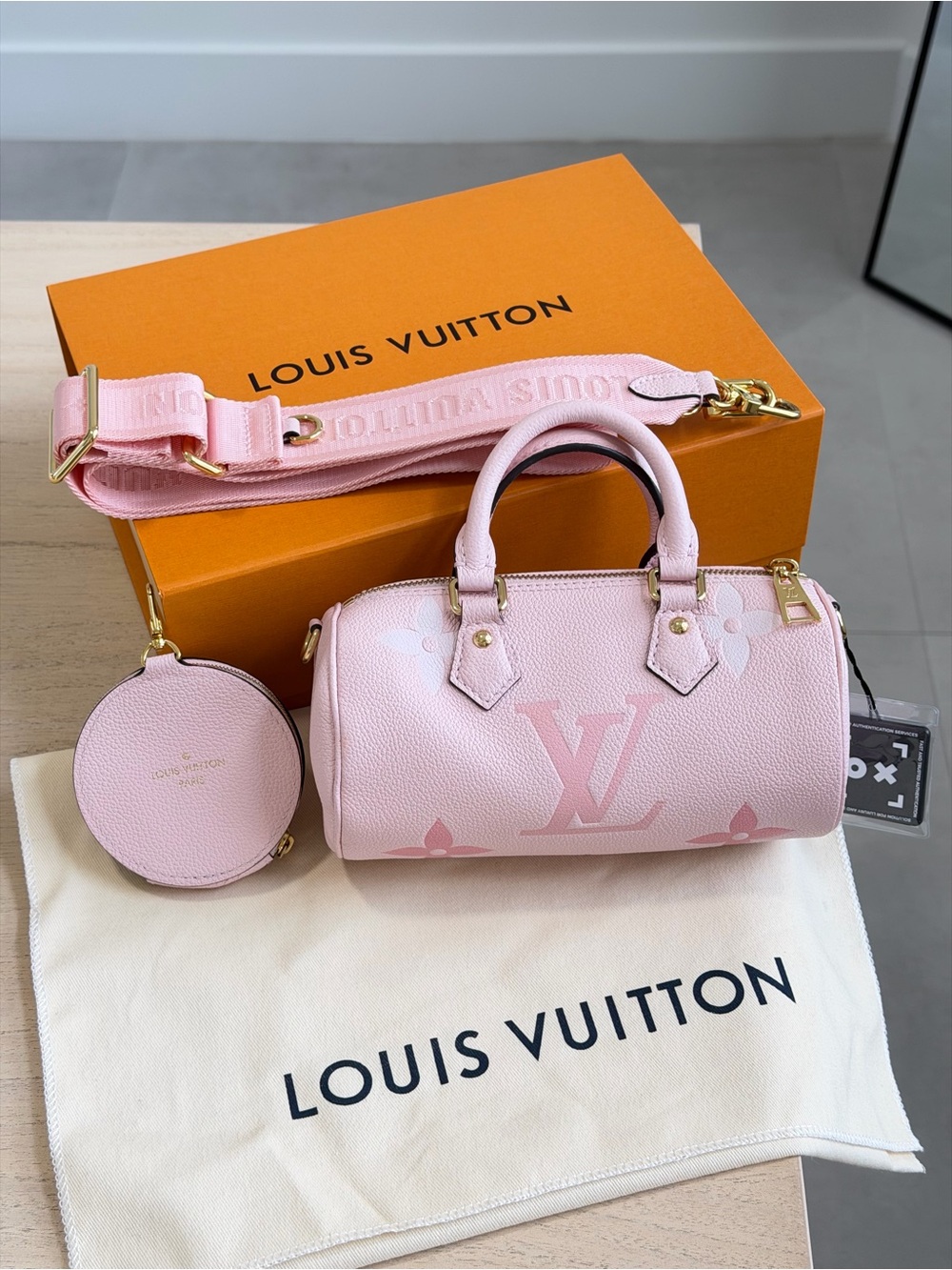 Louis Vuitton Papillon BB bag pink